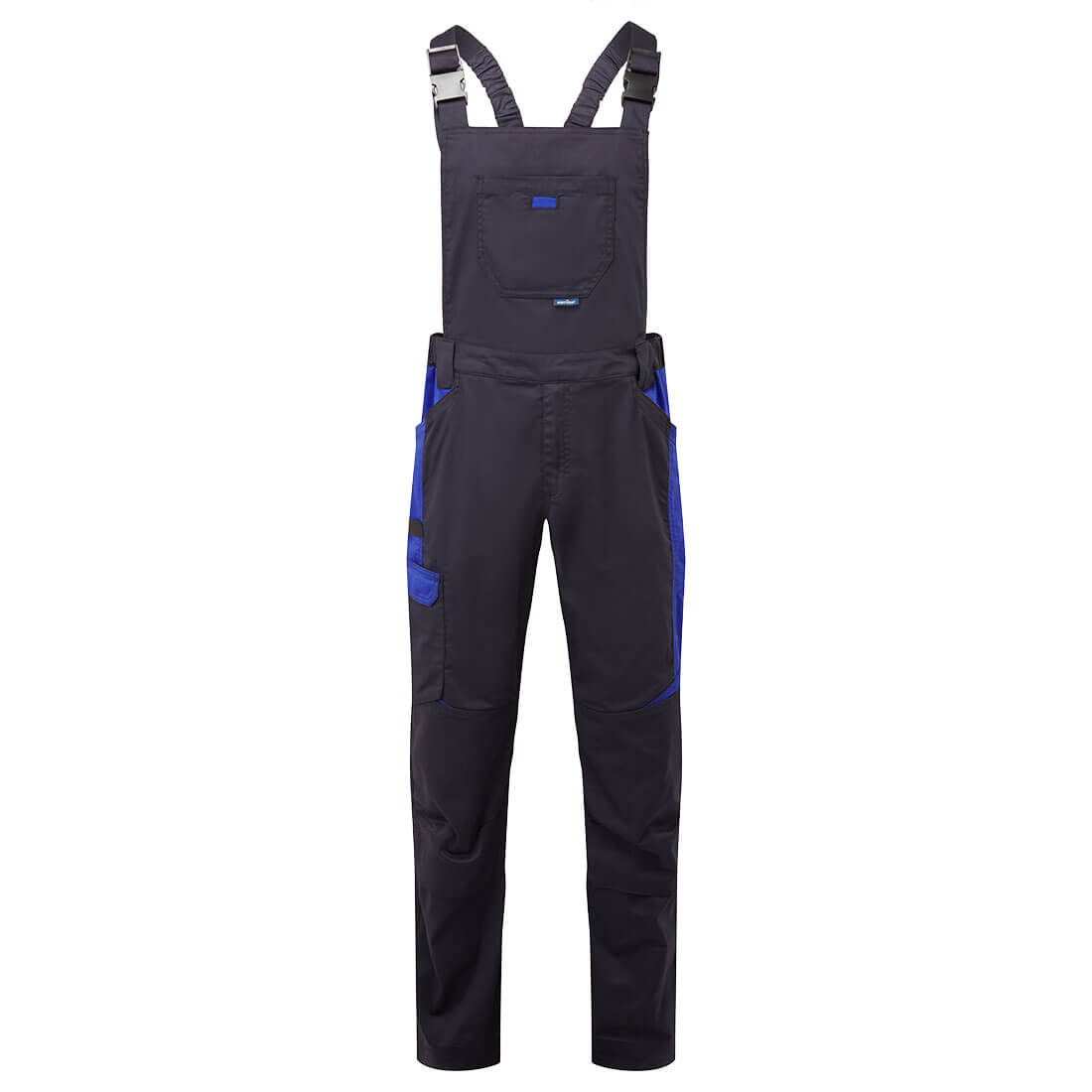 Portwest Hi-Vis Breathable Rain Bib and Brace (S388) in Dark Navy for wet conditions.