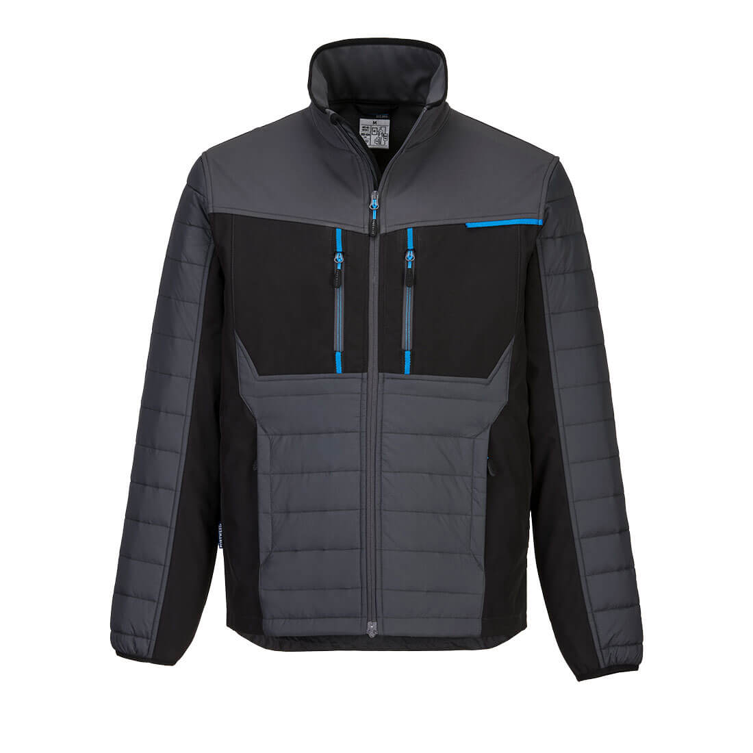Portwest Hybrid Baffle Jacket in metal grey.