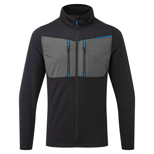 Portwest WX3 Full-Zip Tech Fleece in versatile black.