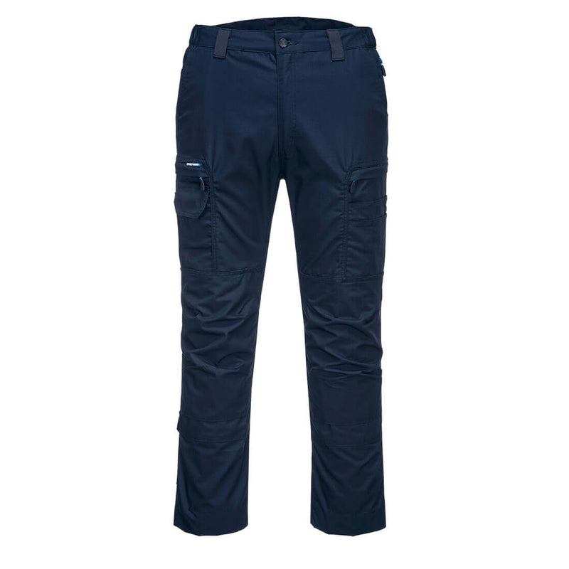 Navy Portwest KX3 ripstop trousers (T802) offering a classic and professional color choice for workwear.