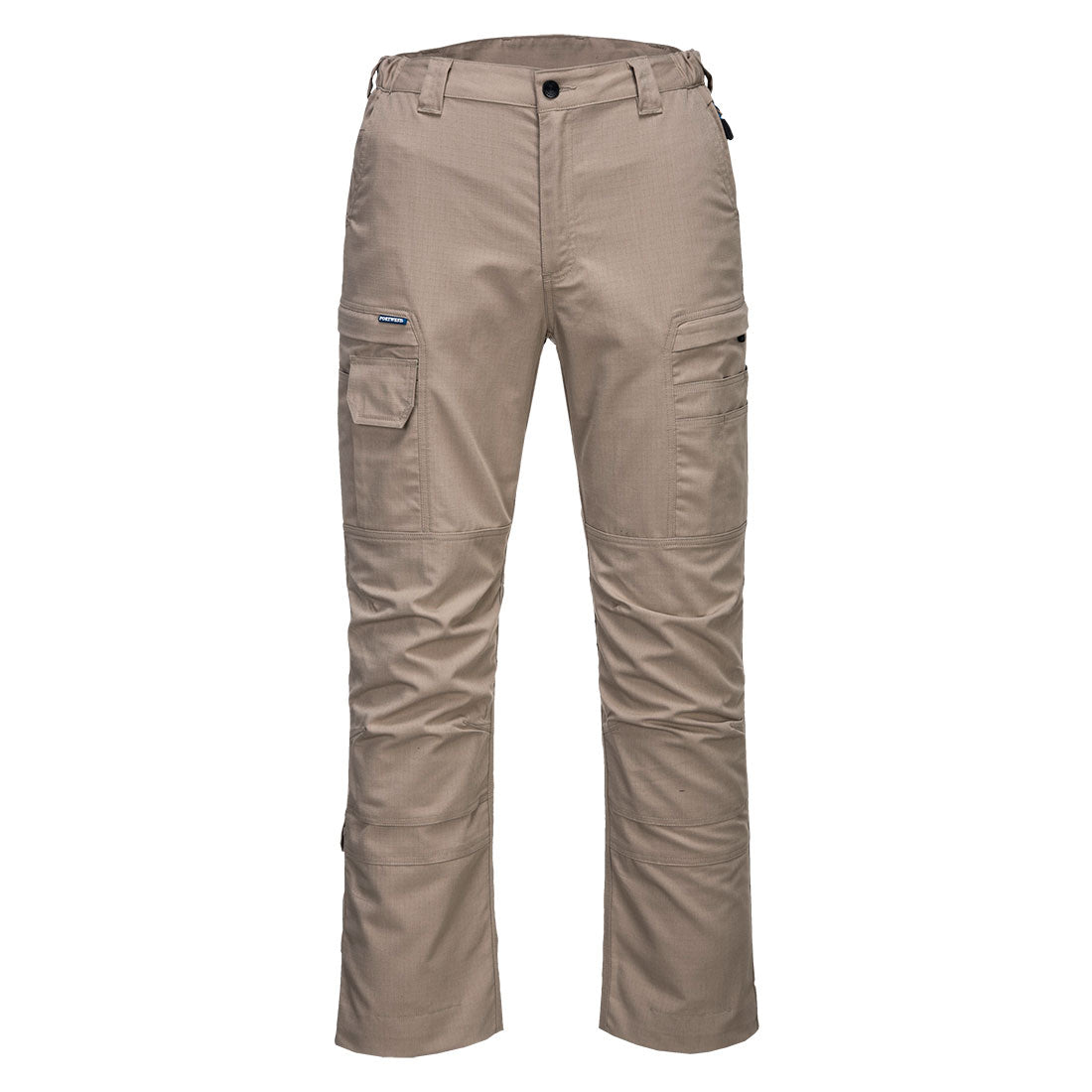 Grey Portwest KX3 ripstop trousers (T802) with black detailing for a modern