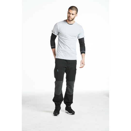 Portwest KX3 flexi joggers and a comfortable hoodie for a casual yet practical work outfit.