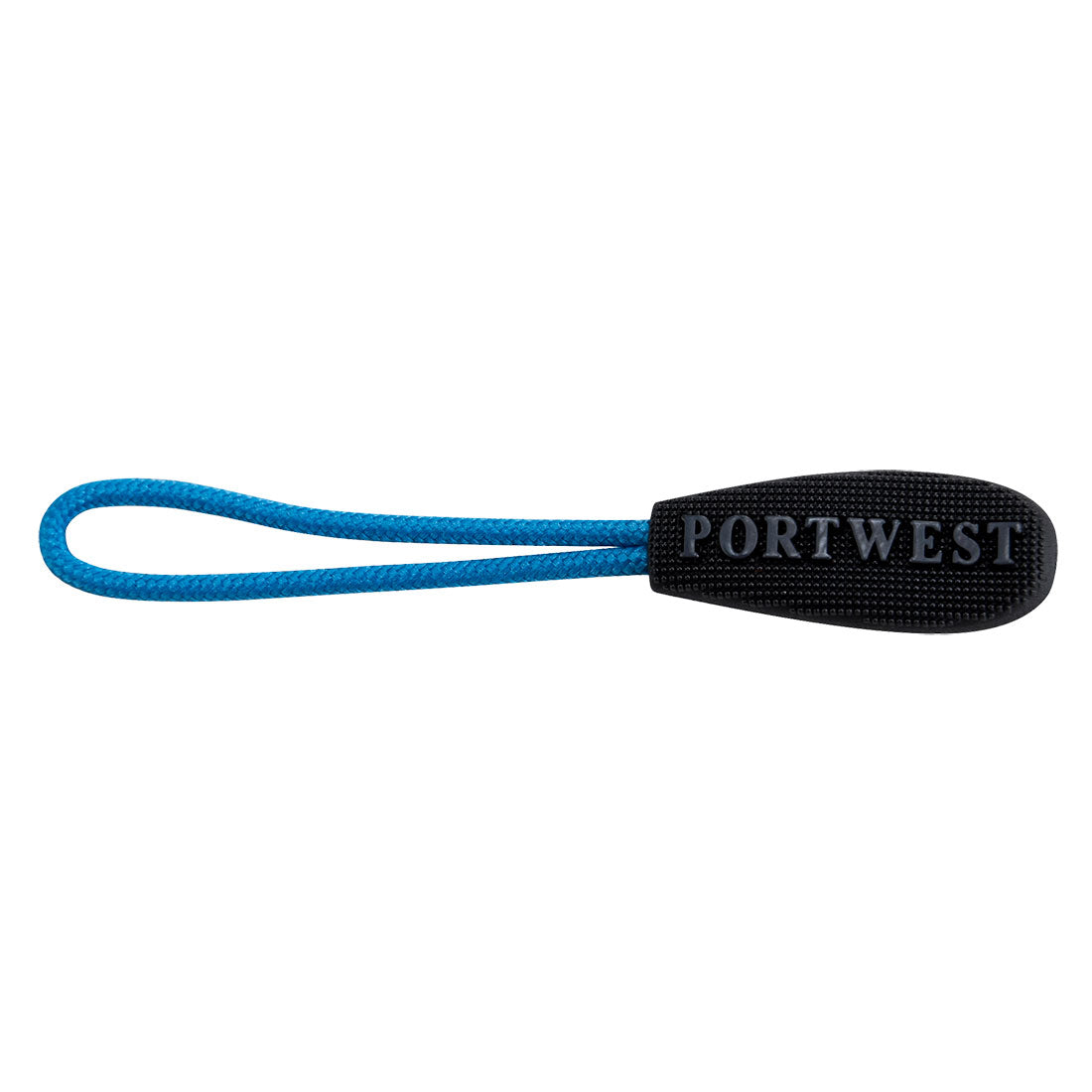 Royal blue Portwest T900 replaceable zip pullers.