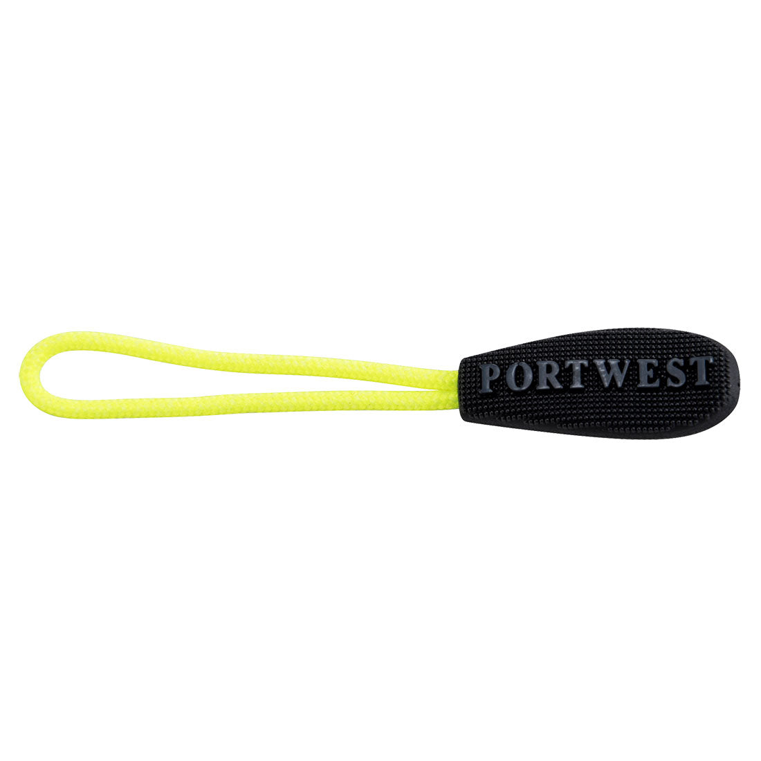 Yellow Portwest T900 replaceable zip pullers.