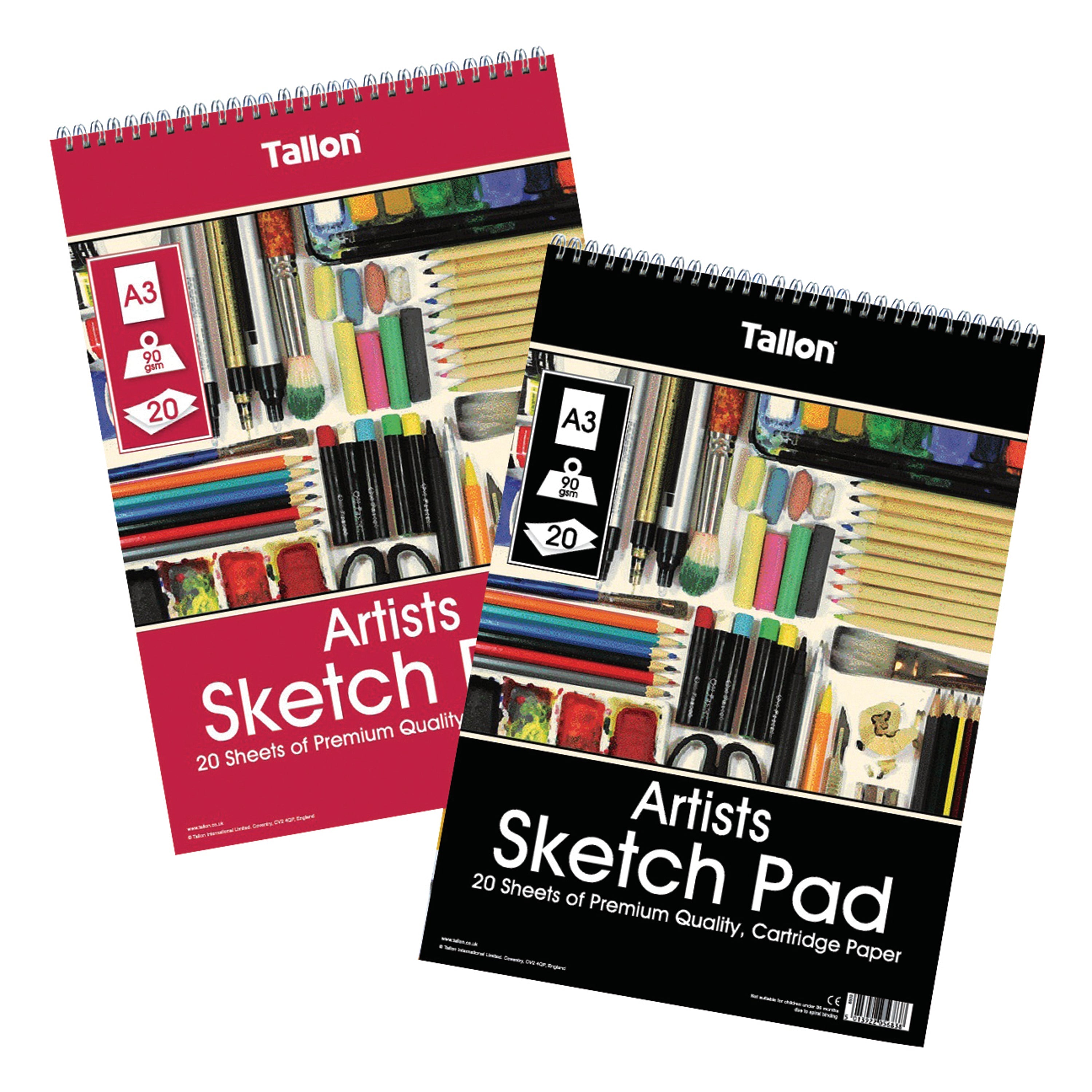 Tallon Artist Sketch Pad 20 Sheet A3 (pack Of 6) Tal05683