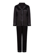 Towel City Ladies Satin Long Pyjamas - TC055M - thumbnail 2