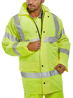 B-Seen 4 in 1 Hi-Vis Jacket and Bodywarmer - thumbnail 2