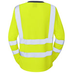 Leo Workwear Lydford Iso 20471 Cl 2 Comfort Women'S Sleeved T-Shirt - thumbnail 4