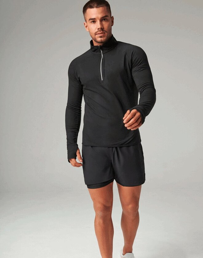 Tombo Mens Long Sleeve 1/4 Zip Top - TL562M