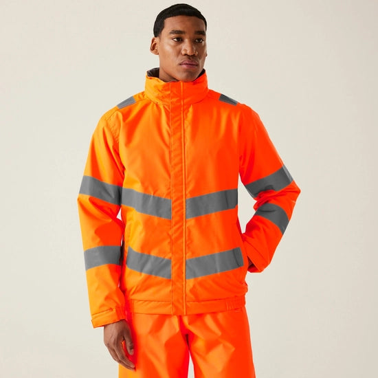 Regatta Men's Hi-Vis Pro Contract Dover Jacket - TRW457