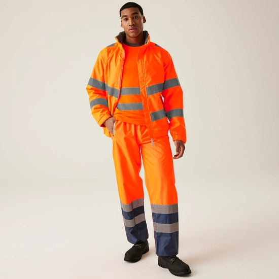Regatta Men's Hi-Vis Pro Contract Dover Jacket - TRW457