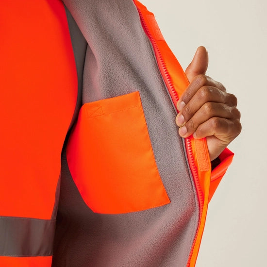 Regatta Men's Hi-Vis Pro Contract Dover Jacket - TRW457