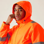 Regatta Men's Hi-Vis Pro Contract Dover Jacket - TRW457 - thumbnail 5
