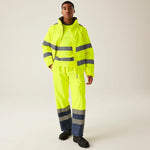 Regatta Men's Hi-Vis Pro Contract Dover Jacket - TRW457 - thumbnail 9