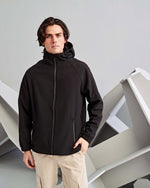 2786 Hooded Two Layer Softshell Jacket - TS009M