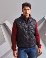 2786 Diamond Pane Padded Gilet - TS033M - thumbnail 1