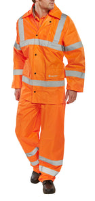 B-Seen Hi-Vis Lightweight Waterproof Suit