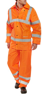 B-Seen Hi-Vis Lightweight Waterproof Suit