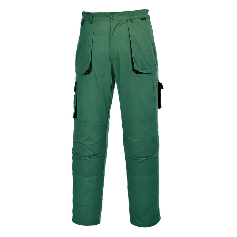 Dark green Portwest TX11 technical work shirt with breathable panels