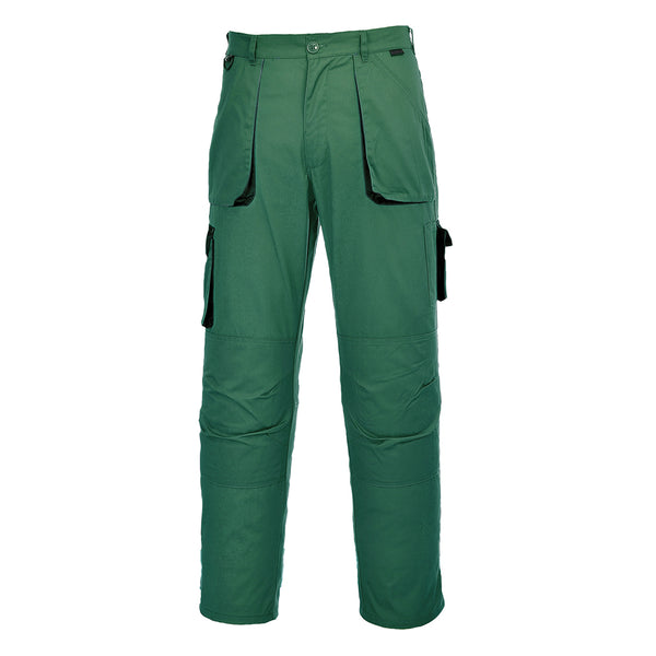 Dark green Portwest TX11 technical work shirt with breathable panels