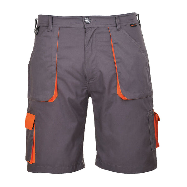 Portwest Texo Contrast Shorts in grey.