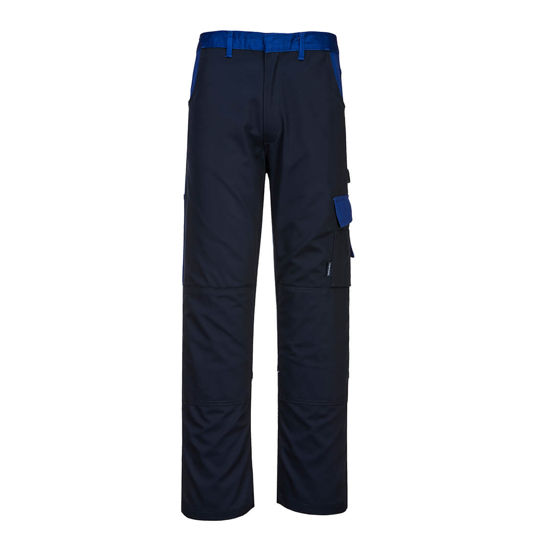 Portwest Munich heavy-weight navy blue polycotton work trousers
