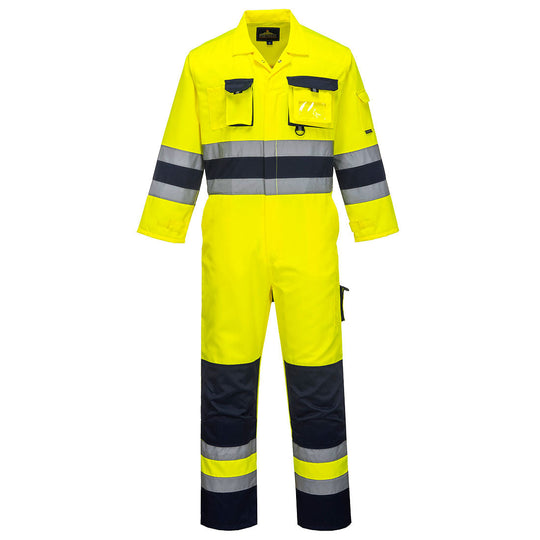 Portwest Nantes Hi-Vis Contrast Work Coverall - [CLEARANCE]