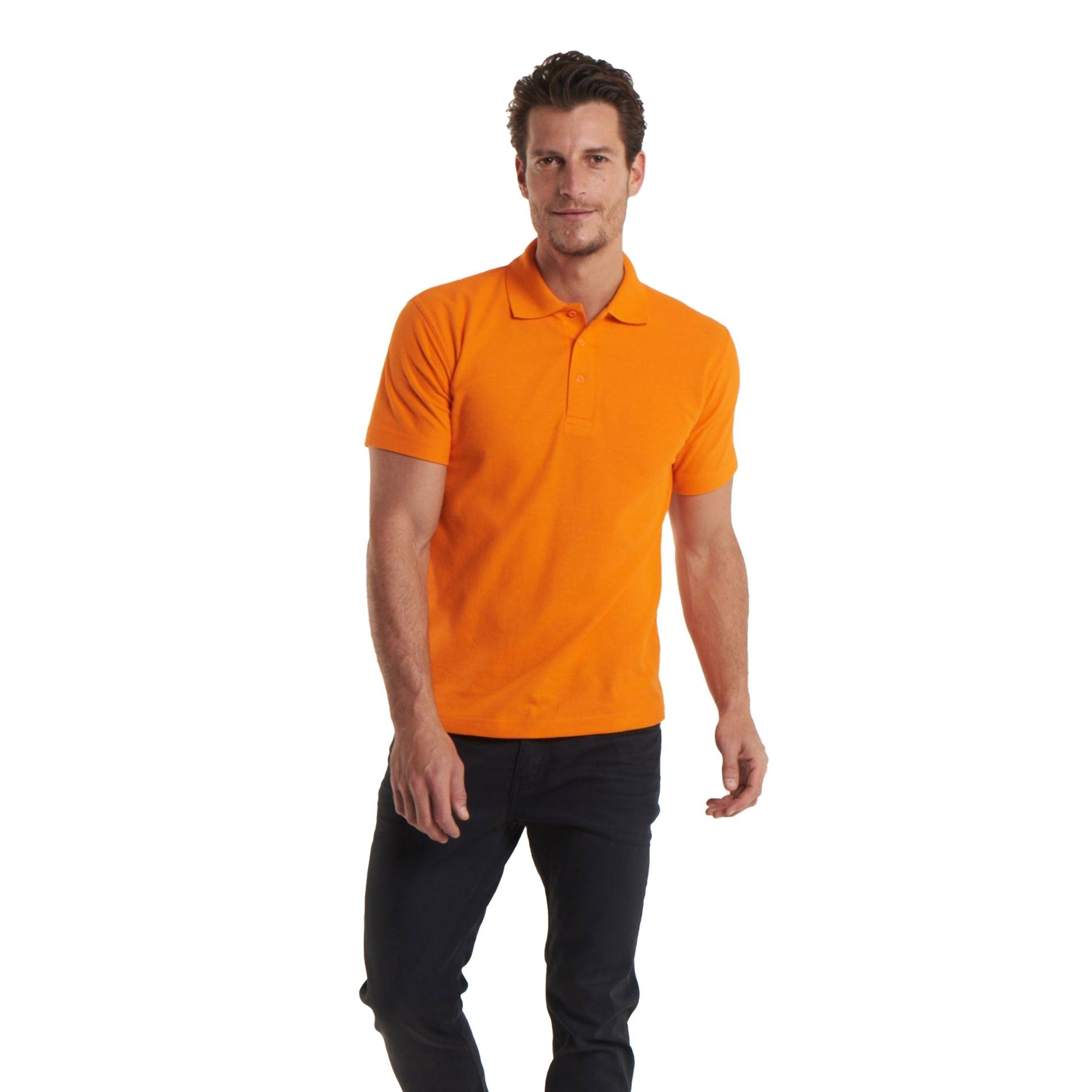 Uneek Classic Polo Shirt UC101 (cont) - Orange
