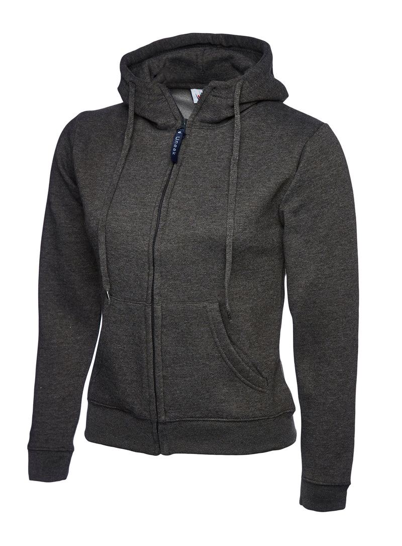 Uneek Ladies Classic Full Zip Hooded Sweatshirt - UC505