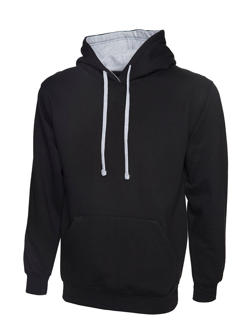 Uneek Contrast Hooded Sweatshirt - UC507
