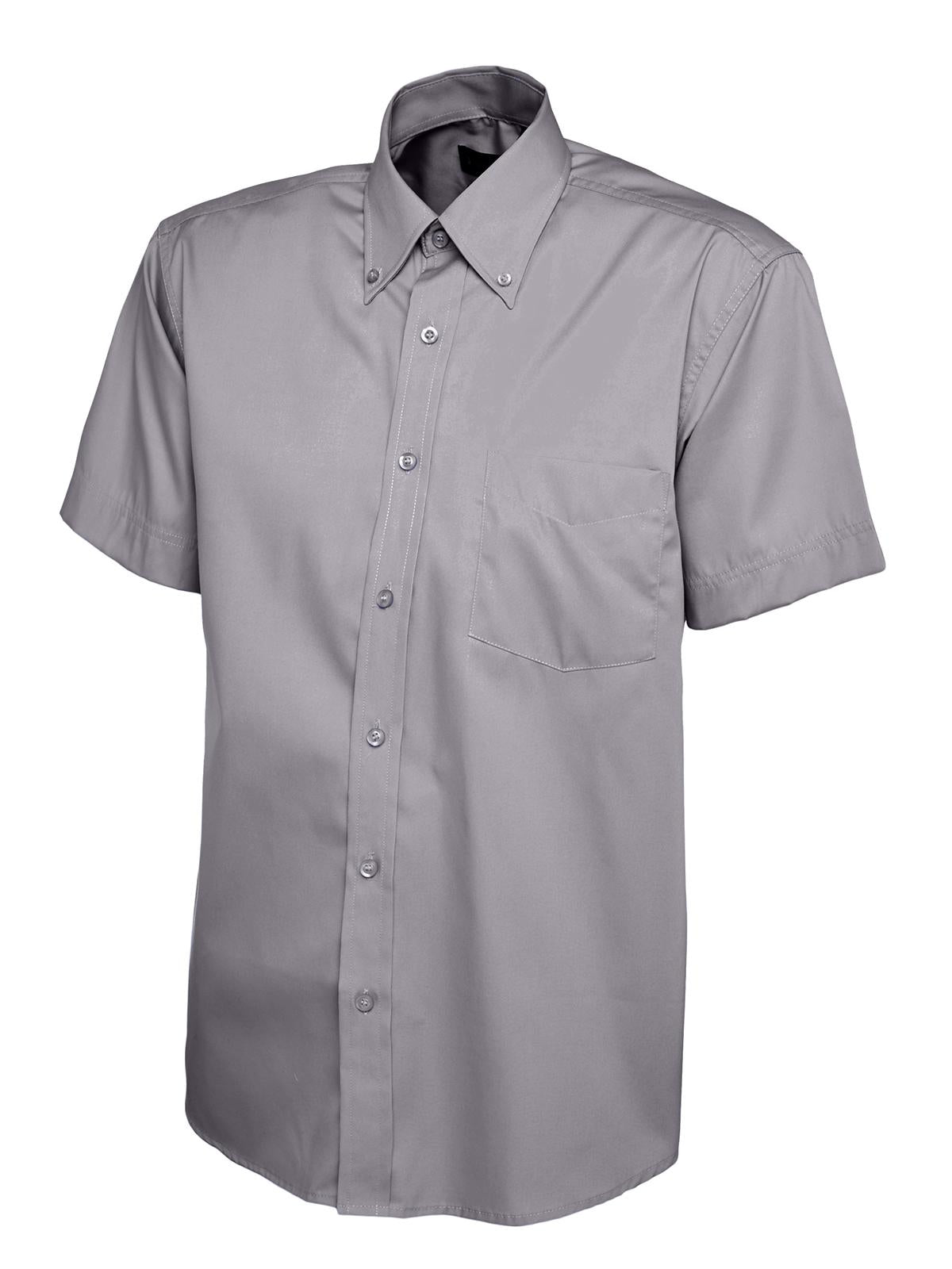 Uneek Mens Pinpoint Oxford Half Sleeve Shirt - UC702