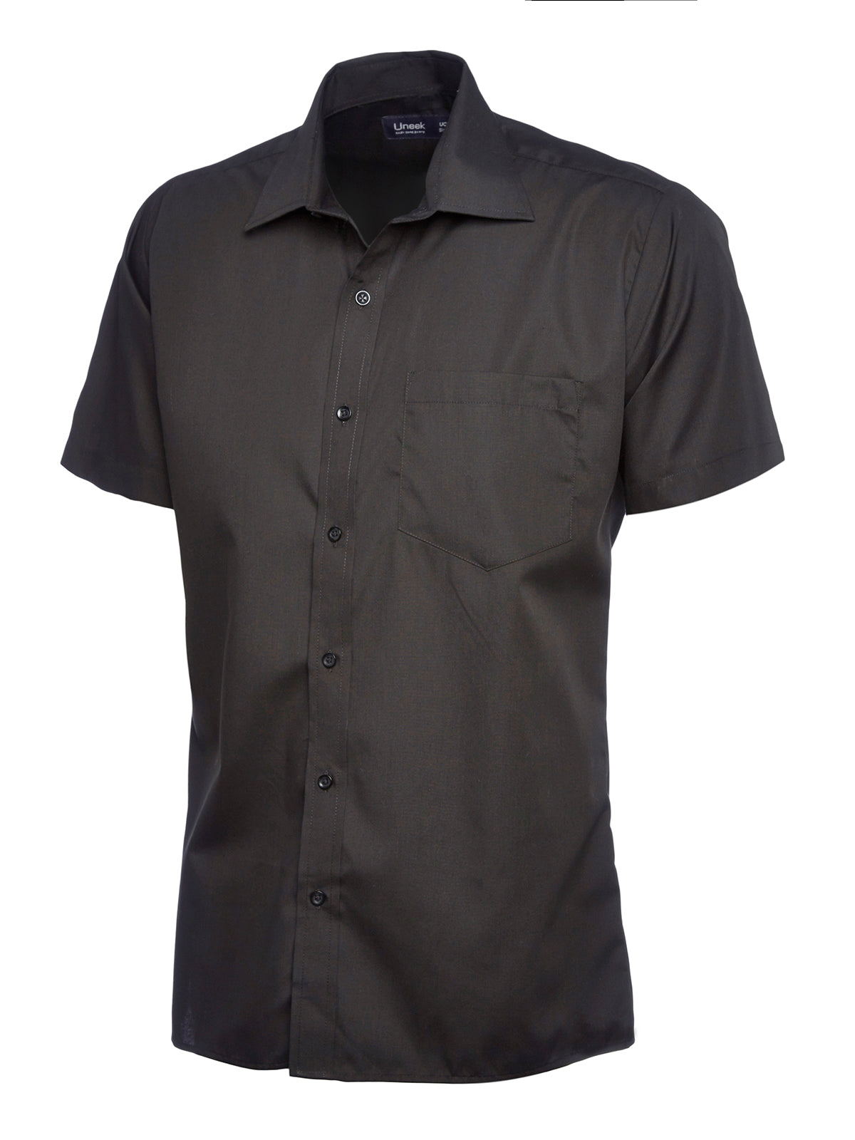 Uneek Mens Poplin Half Sleeve Shirt - UC710 (Cont)