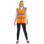 Uneek Sleeveless Safety Waist Coat - UC801 - thumbnail 2