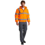 Uneek High Visibility Bomber Jacket - UC804 - thumbnail 2
