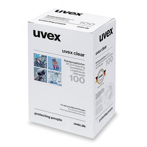 Uvex Cleaning Towelettes 100/BOX