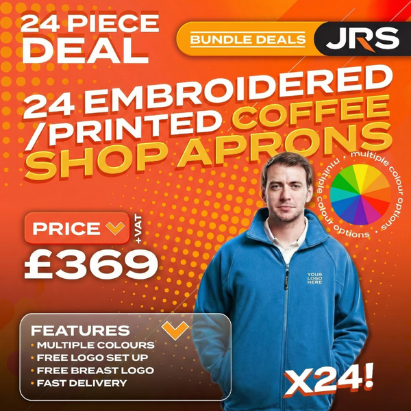 24x Embroidered Regatta Fleece Jackets Bundle Deal - Free Company Logo