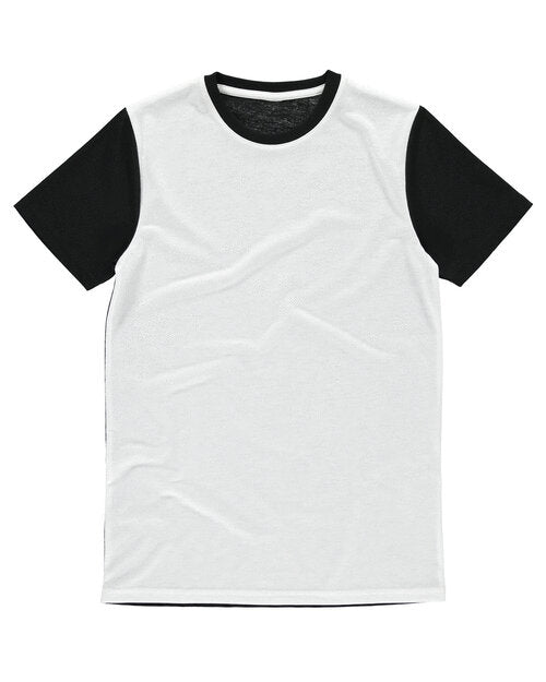 Vanilla Mens White Panel T - VN103M