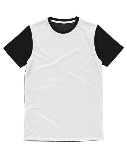 Vanilla Mens White Panel T - VN103M