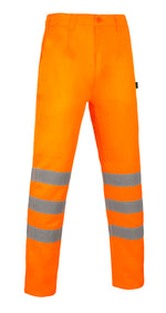Beeswift Vital Hi-Vis Rail Spec Trousers - thumbnail 1