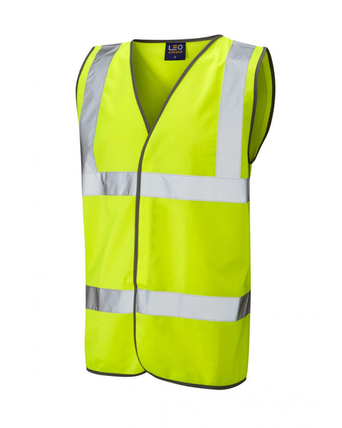 Leo Workwear Tarka Iso 20471 Cl 2 Vest Hv Yellow