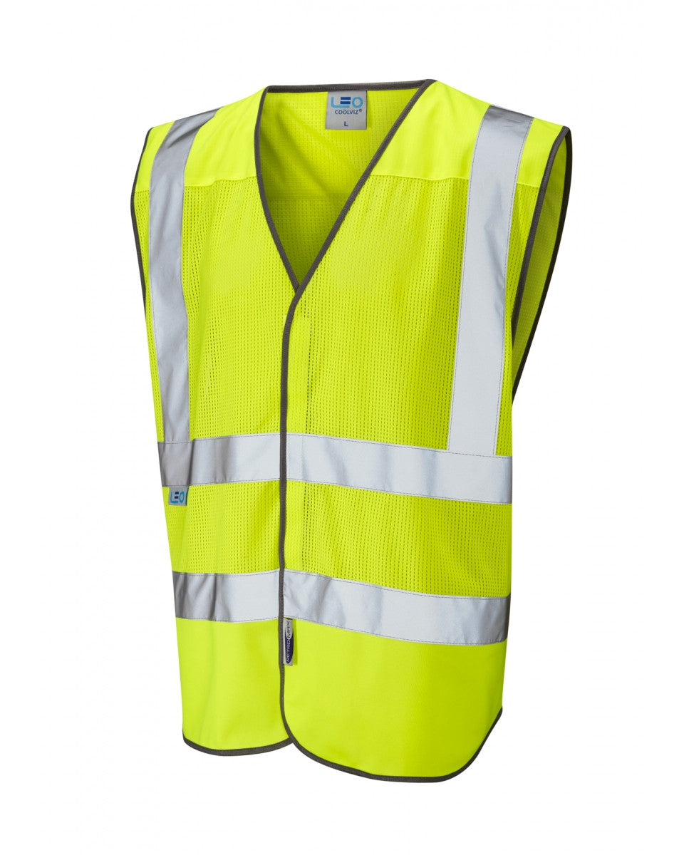 Leo Workwear Arlington Coolviz Hi-Vis Waistcoat