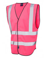 Leo Workwear Pilton Coloured Reflective Waistcoat - thumbnail 3