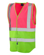 Leo Workwear Pilton Coloured Reflective Waistcoat - thumbnail 1