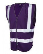 Leo Workwear Pilton Coloured Reflective Waistcoat - thumbnail 4