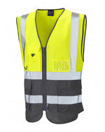 Leo Workwear Lynton Iso 20471 Cl 1 Superior Waistcoat - thumbnail 3