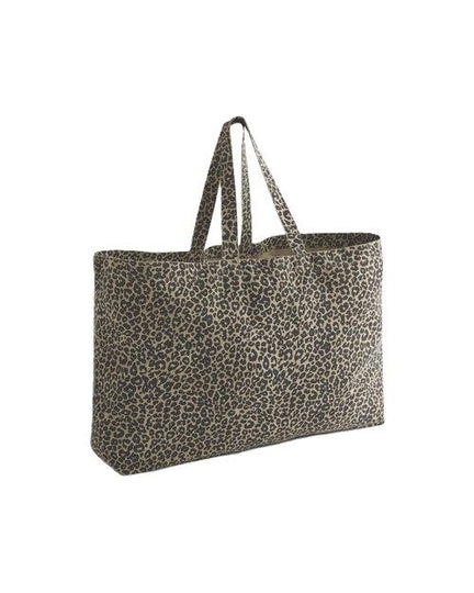 Westford Mill Leopard Print Canvas Oversized Tote Bag