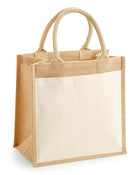 Westford Mill Cotton Pocket Jute Midi Tote
