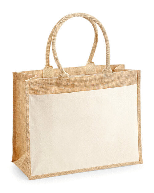 Westford Mill Cotton Pocket Jute Shopper