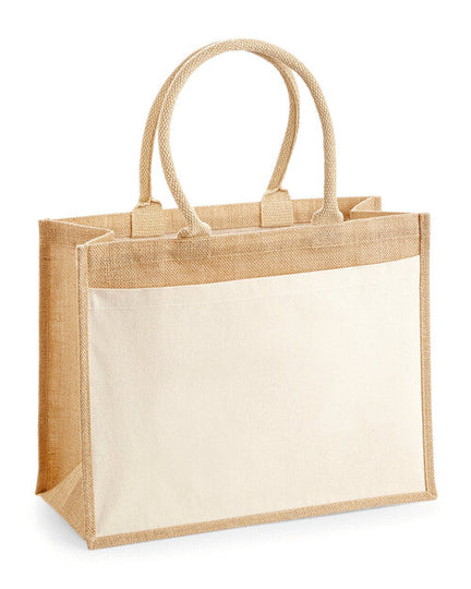 Westford Mill Cotton Pocket Jute Shopper