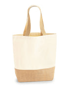 Westford Mill Jute Base Canvas Shopper